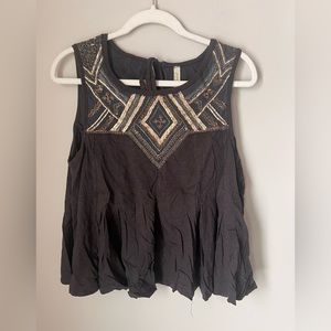 Free People Women’s Open Back beaded tank